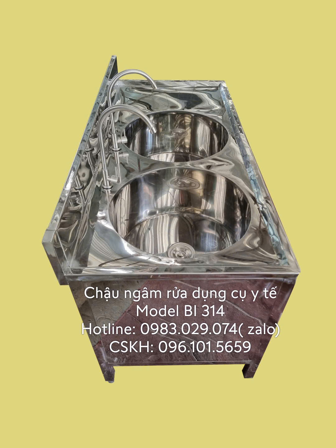chậu ngâm rửa dụng cụ y tế Chậu ngâm rửa dụng cụ y tế