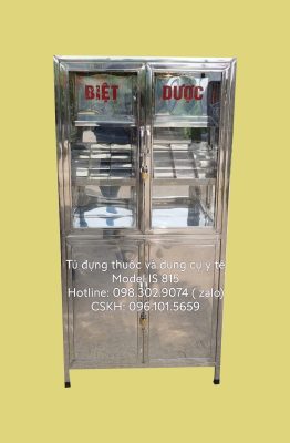tủ thuốc, tủ AB, tủ thuốc cấp cứu inox