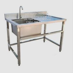 Chậu rửa dụng cụ y tế loại đơn có bàn